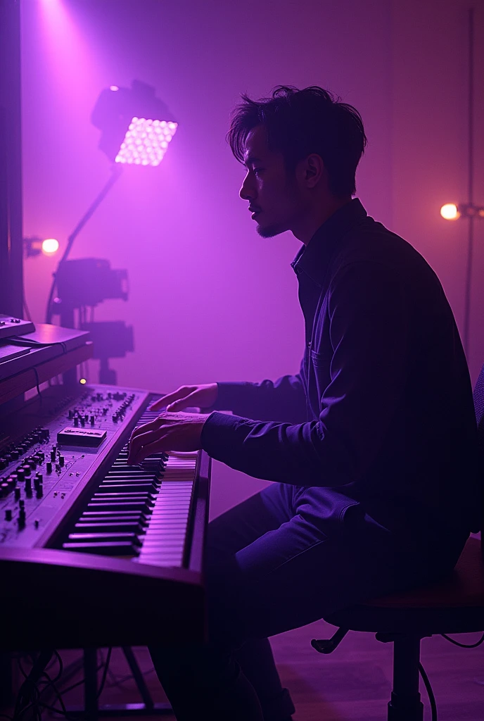 Purple music with purple phaser effect