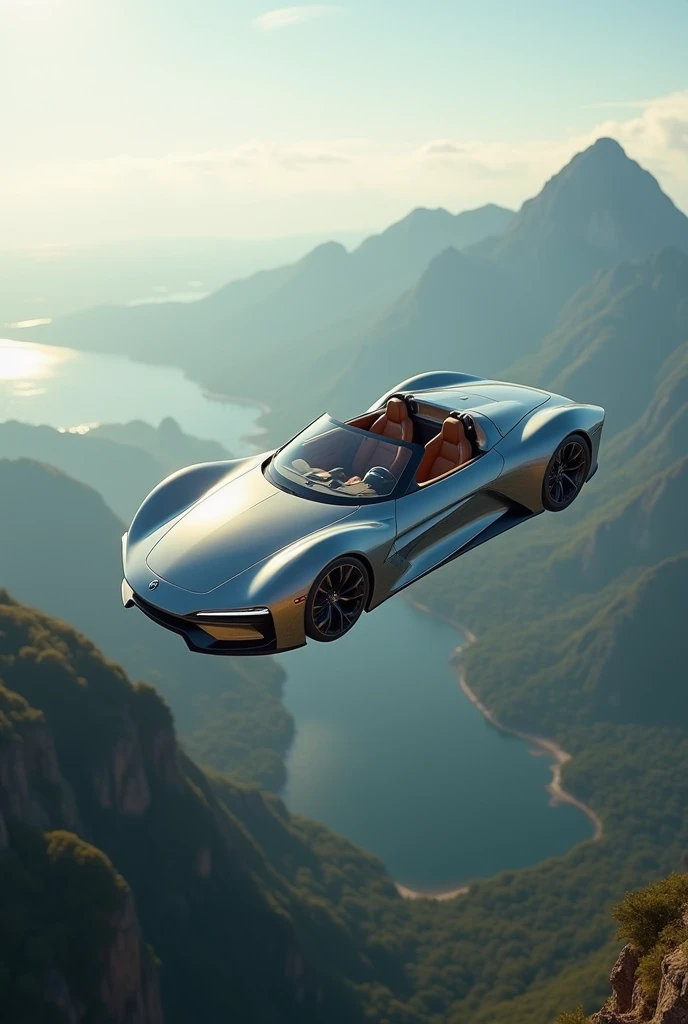 Flying convertible car.