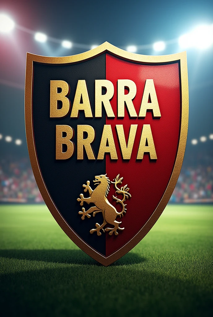 football shield that says barra brava