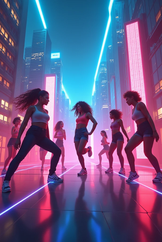a background for a dance commercial