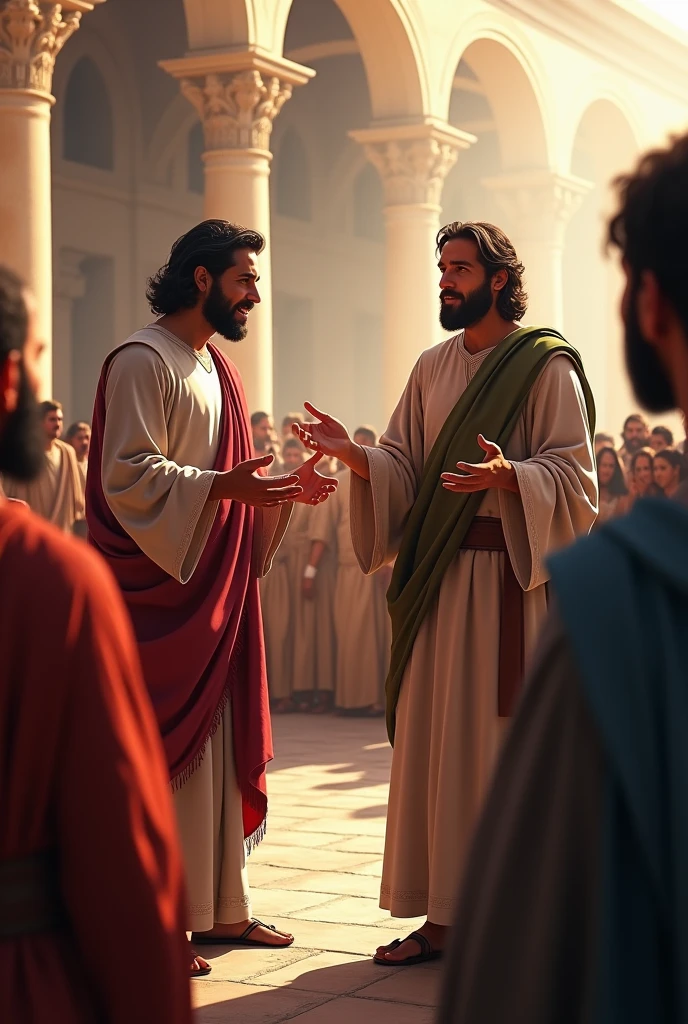 Paul and Barnabas preaching in Antioch
