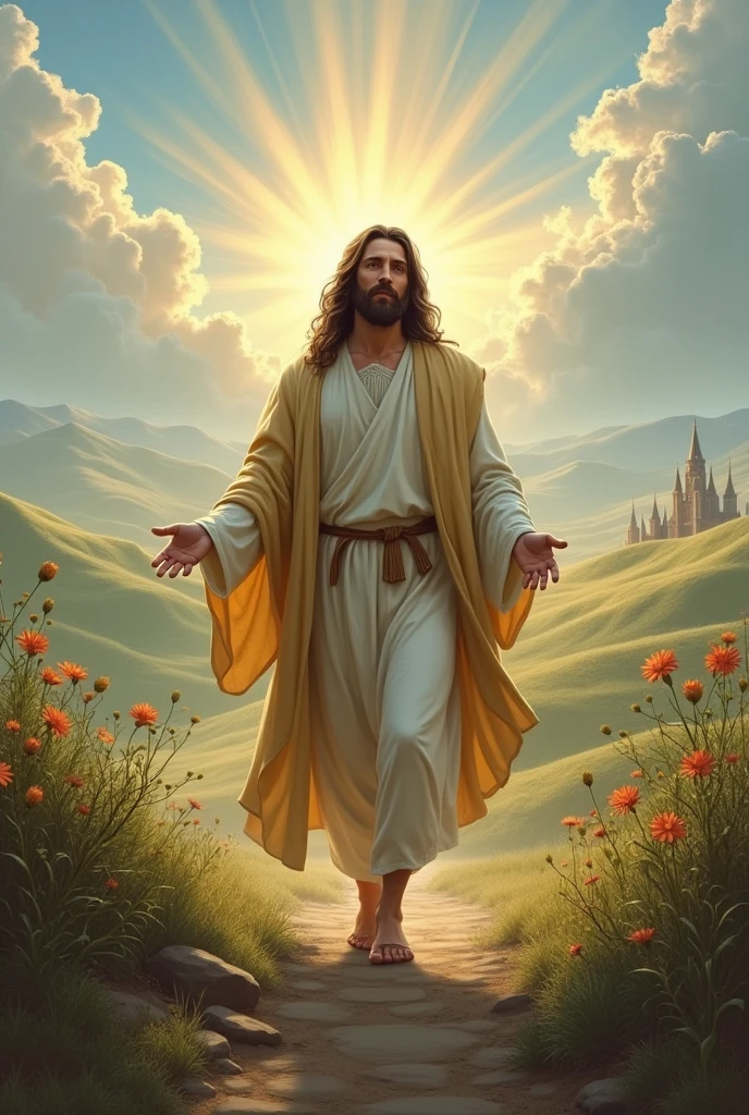jesus christ walking