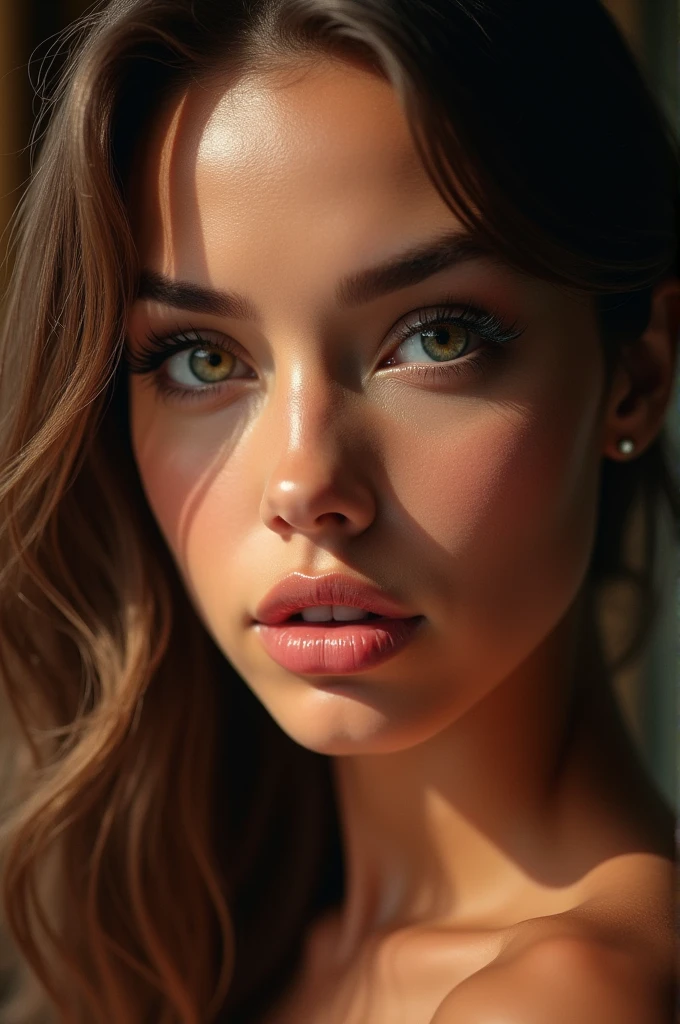 beautiful detailed eyes, beautiful detailed lips, extremely detailed eyes and face, long eyelashes, 1girl, portrait, photorealistic, hyper detailed, high quality, 8k, (best quality, 4k, 8k, highres, masterpiece:1.2), ultra-detailed, (realistic, photorealistic, photo-realistic:1.37), HDR, UHD, studio lighting, ultra-fine painting, sharp focus, physically-based rendering, extreme detail description, professional, vivid colors, bokeh, glamour, sexy, dramatic lighting