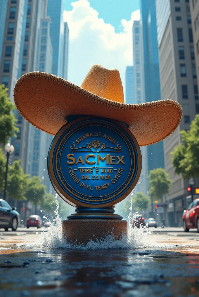 SACMEX CDMX logo with charro hat