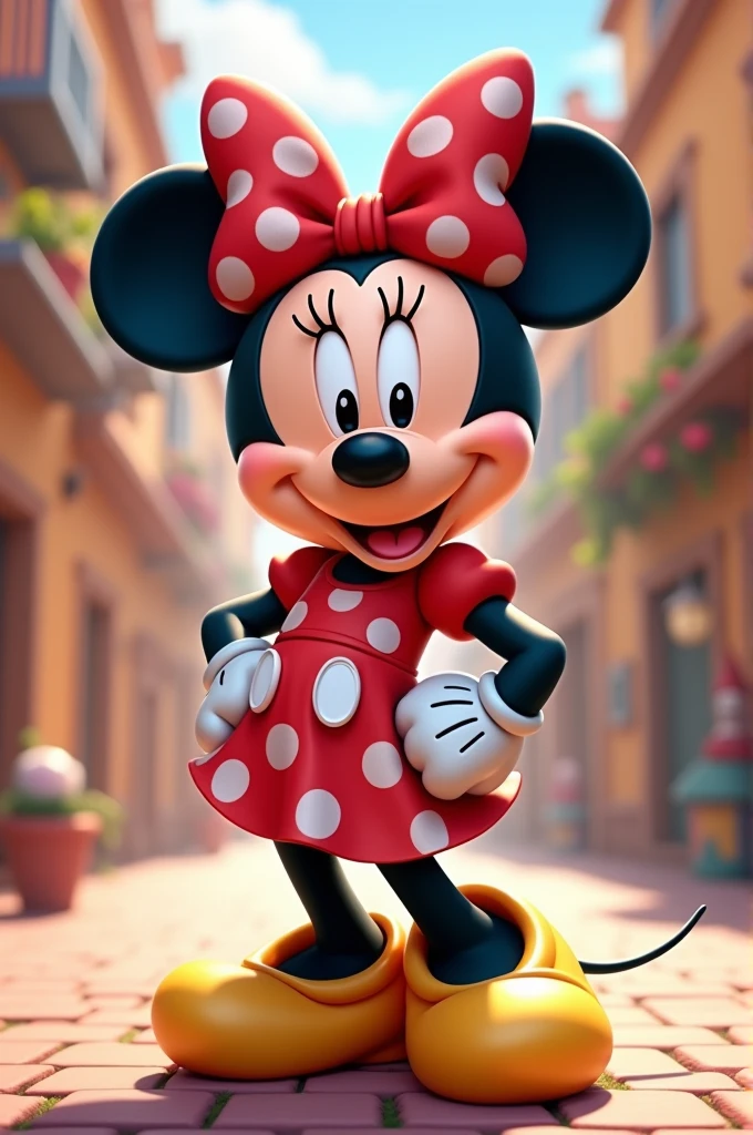 Mickey Mouse dressed as Minnie