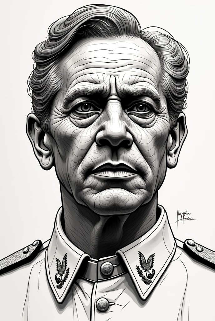 As the image of José Manuel Pando , to copy , your portrait that is made by lines