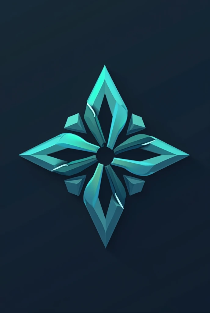 create a logo using geometric and organic shapes