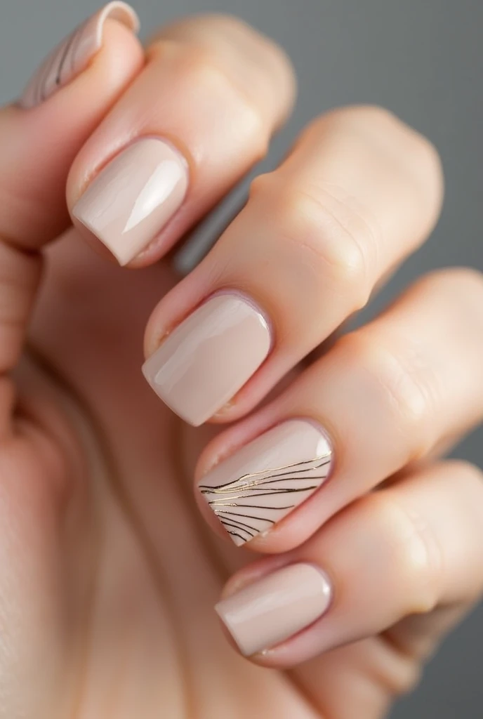 Idea for nail extension painting, simpler