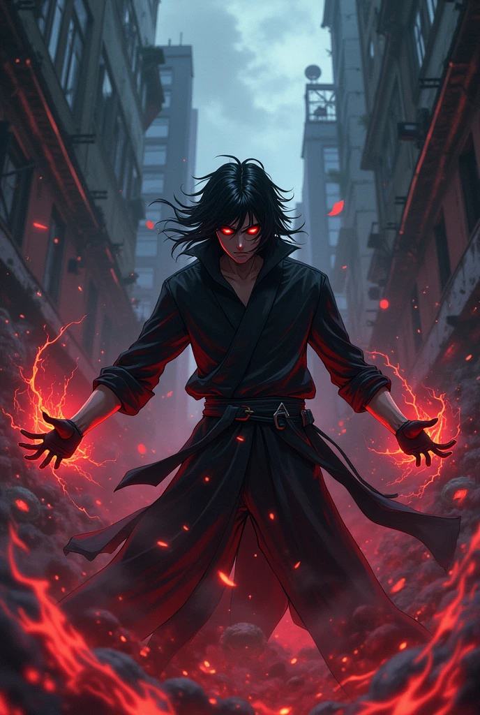 Anime fighting technique that involves summoning demonic shadows