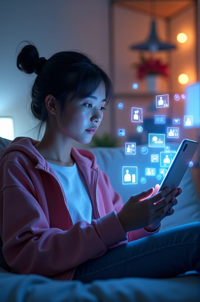An image where a user is on Facebook