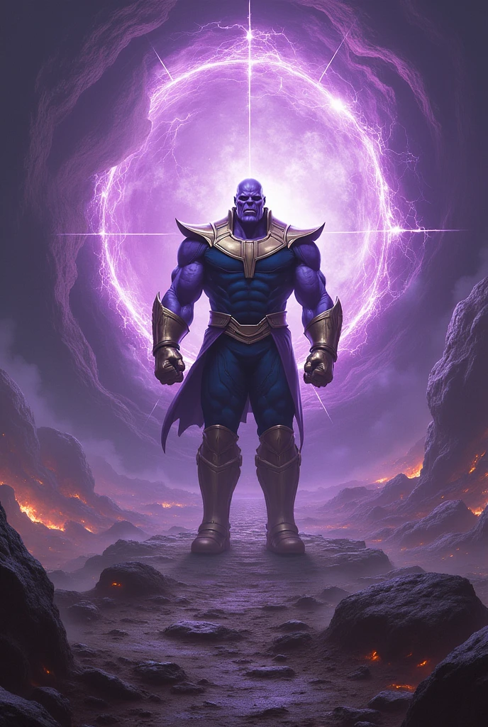 thanos disappearing in a portal