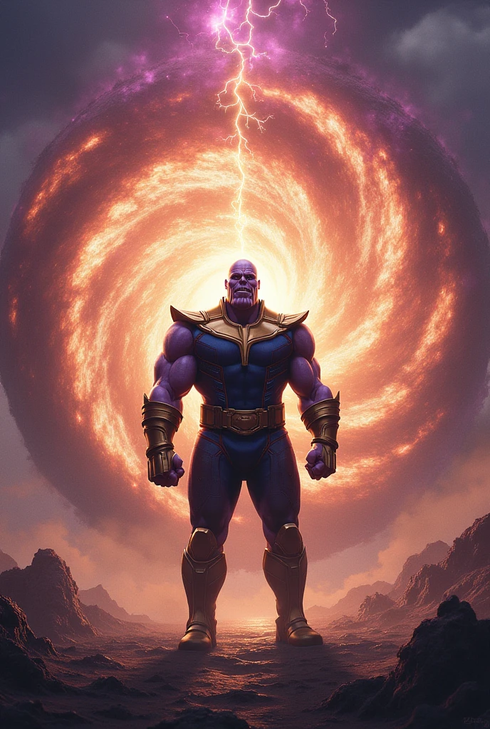 thanos disappearing in a portal