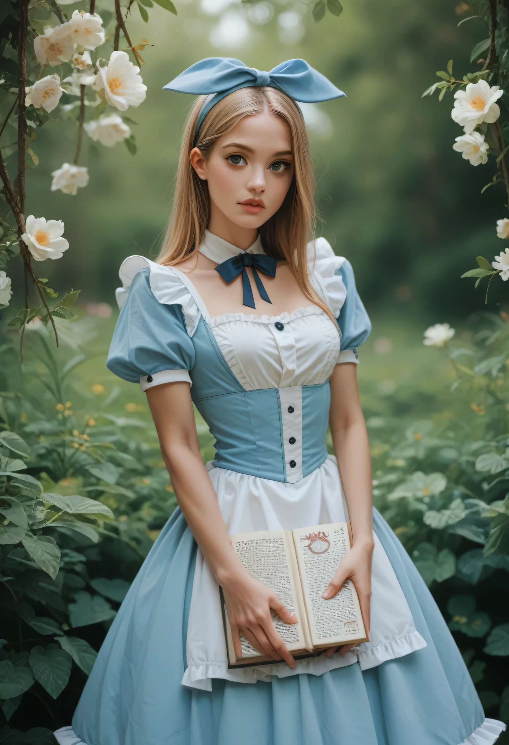 Alis in the Wonderland vector image book cover