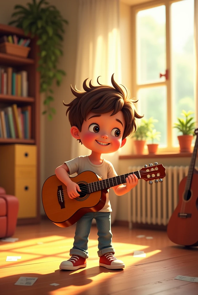 THE BOY MARTIN PLAYING GUITAR