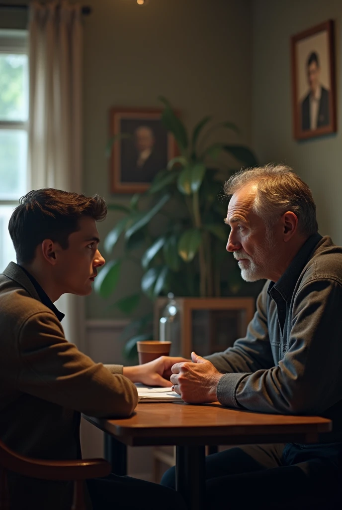 Moral and corruption conflict for working in a weapons factory Discussion with his father