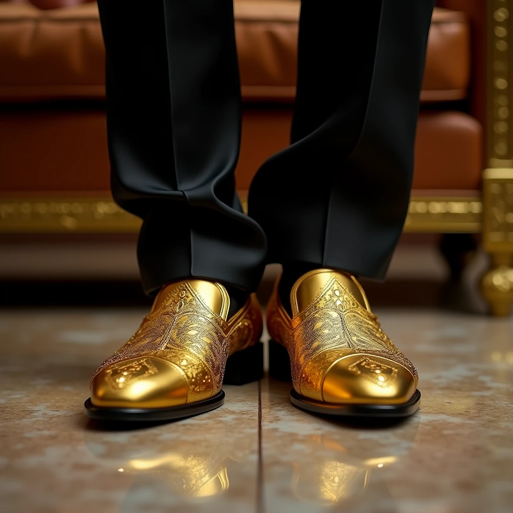 Gold Shoes for Men 