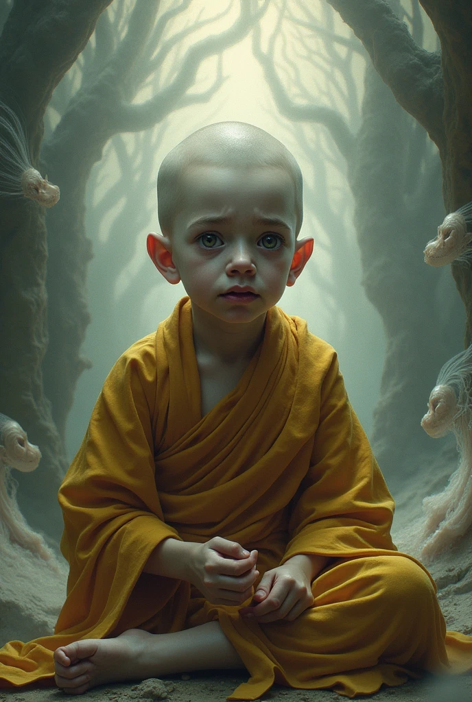 Buddhist boy who went crazy and insane