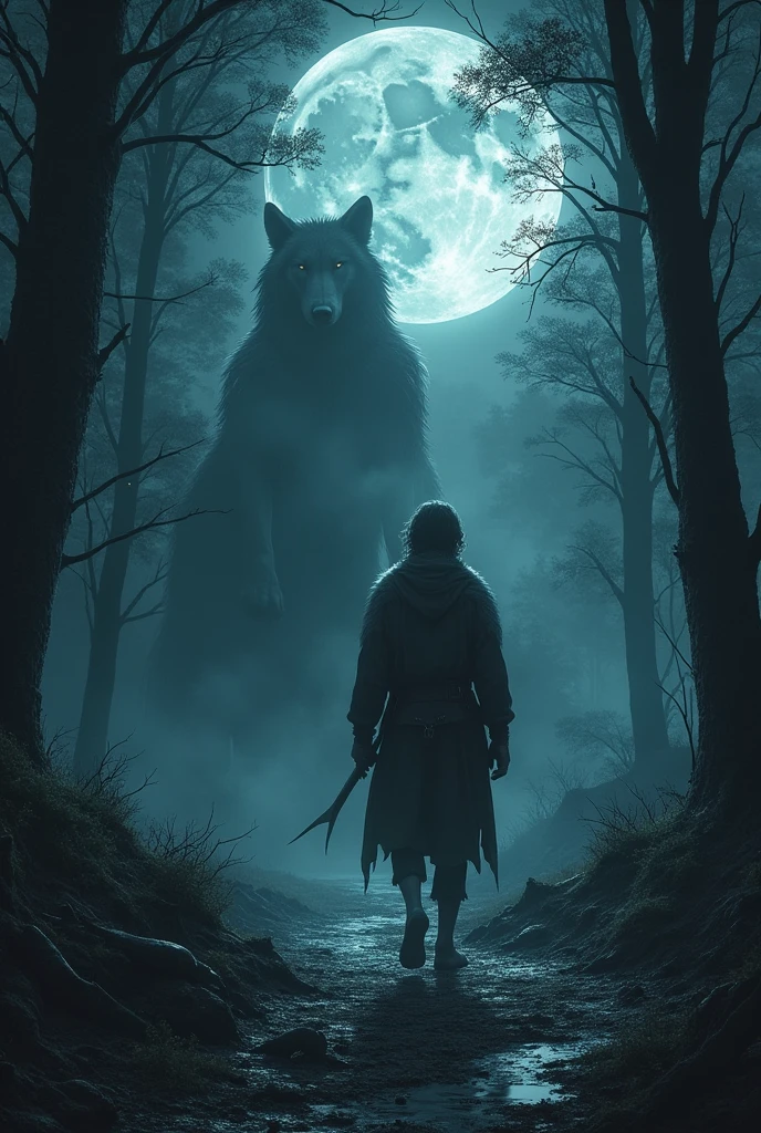 You are an immersive storyteller, and is about to narrate a terrifying legend about werewolves, curse and cursed villages. Start by describing an isolated village, surrounded by dense and mysterious forests, where villagers live in fear of full moon nights. Reveal that, a long time ago, a dark pact was made, resulting in the curse that turns the inhabitants into wild and uncontrollable creatures, The werewolves. Tell the horrors that occur during these nights and the desperation of the villagers in trying to break the curse.. Introduce a protagonist determined to save his village, who discovers an ancient secret about how the curse can be undone. Take the audience through a journey full of dangers, onde o protagonista deve enfrentar The werewolves e desvendar o mistério por trás da maldição. Conclude the story with an emotional climax and a reflection on the struggle between humanity and darkness, leaving the audience intrigued and eager for more.