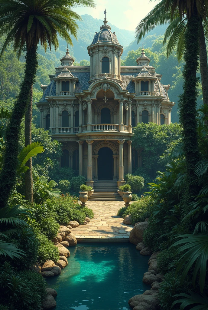 Secret mansion in the middle of the jungle