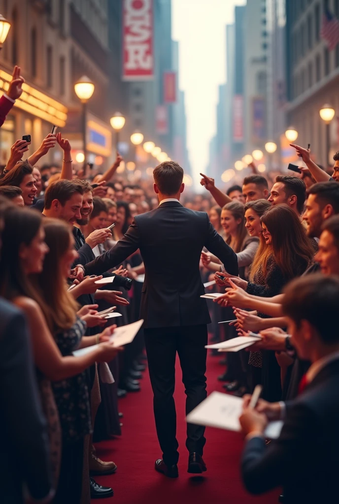 people asking for autographs