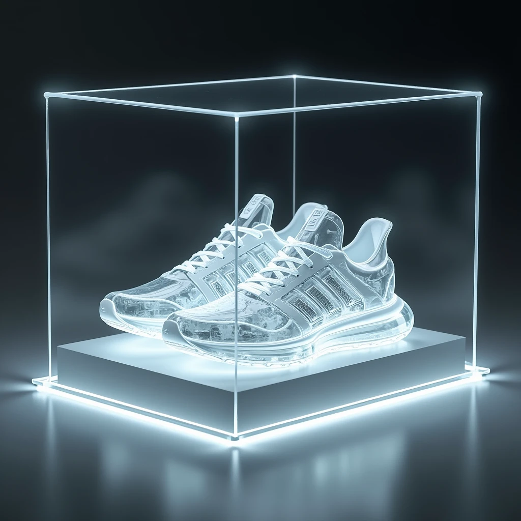 Transparent Sneakers, as for display case