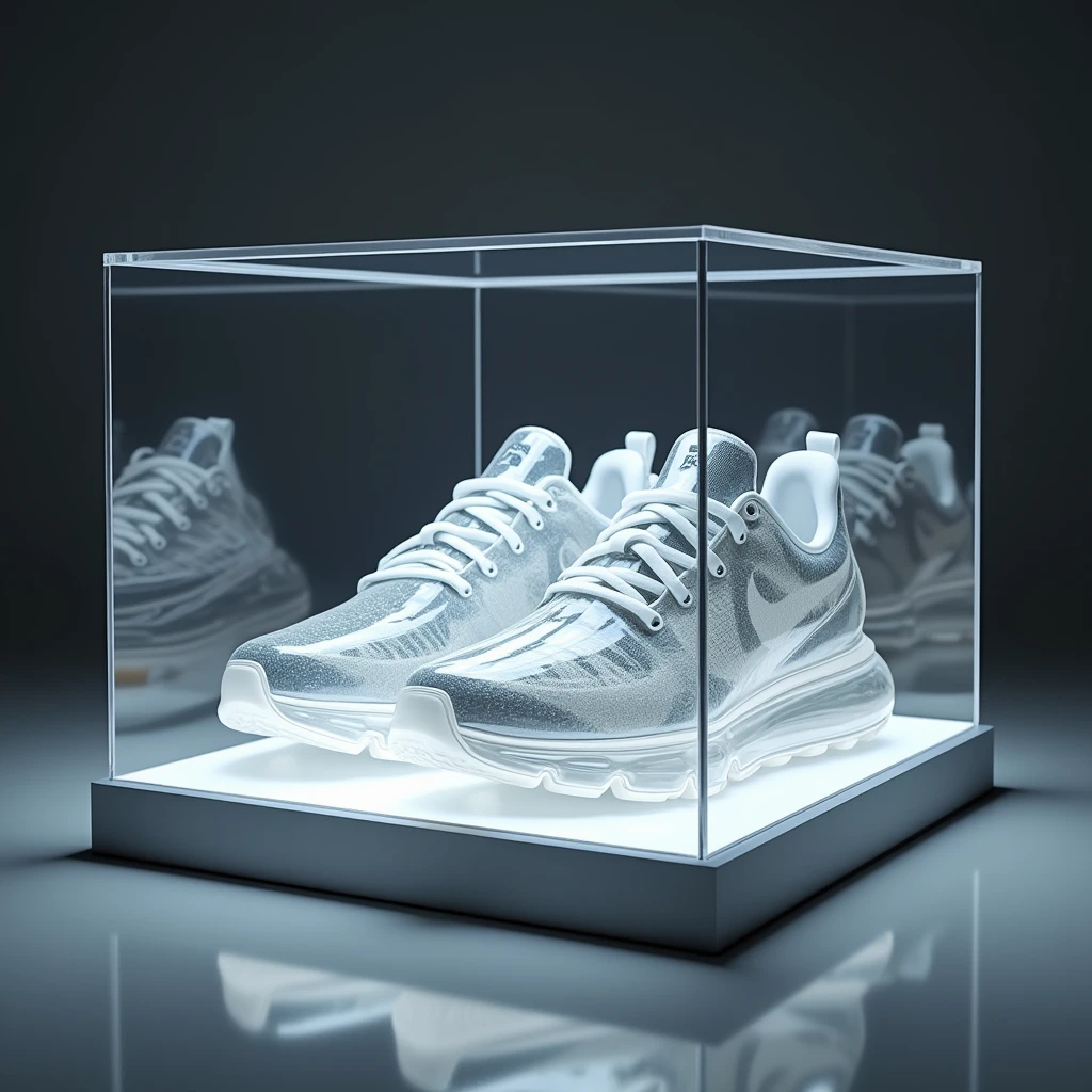 Transparent Sneakers, as for display case