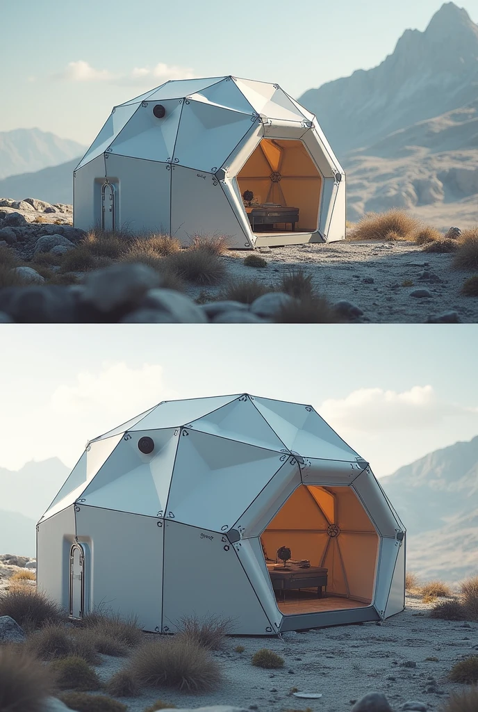 Octagon-shaped temporary shelters