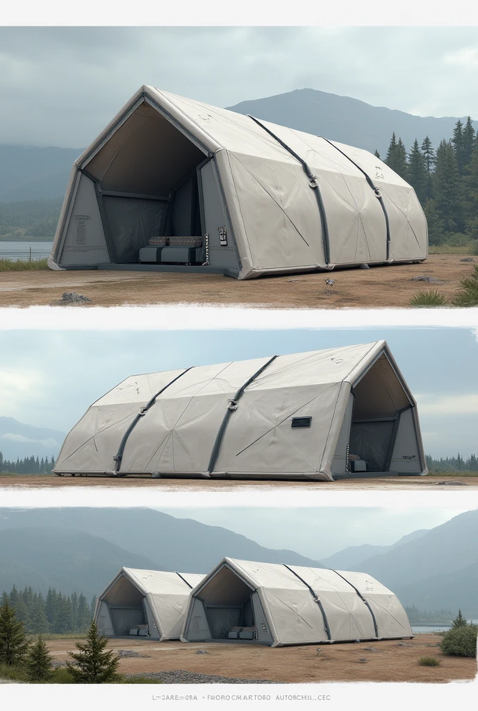 Octagon-shaped temporary shelters
