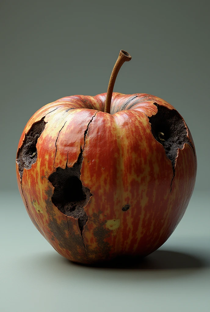 A rotten apple
