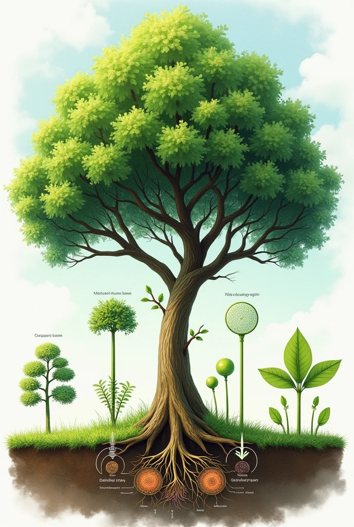 Development of a plant physiology tree 

