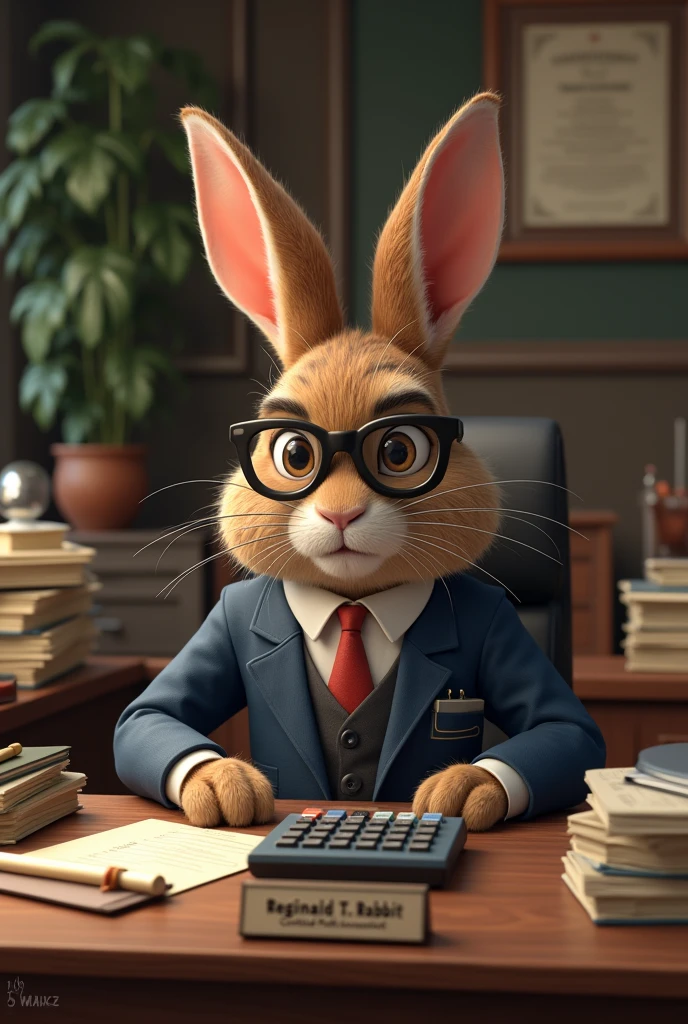 A rabbit by profession of accountant