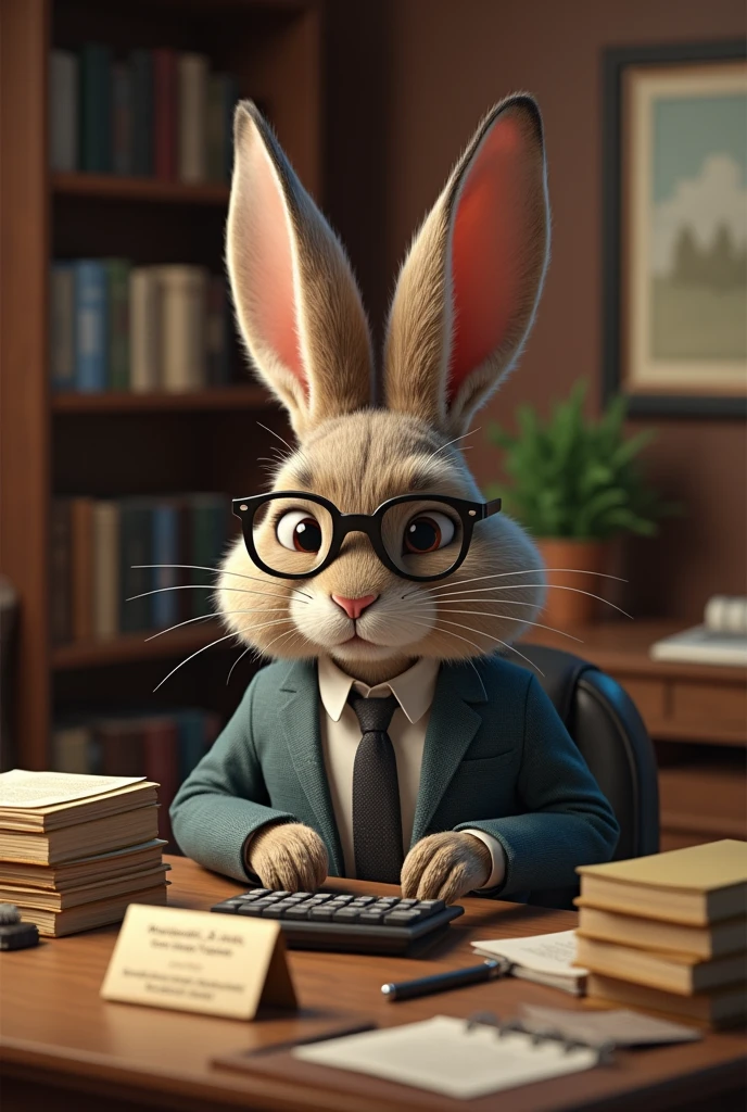 A rabbit by profession of accountant