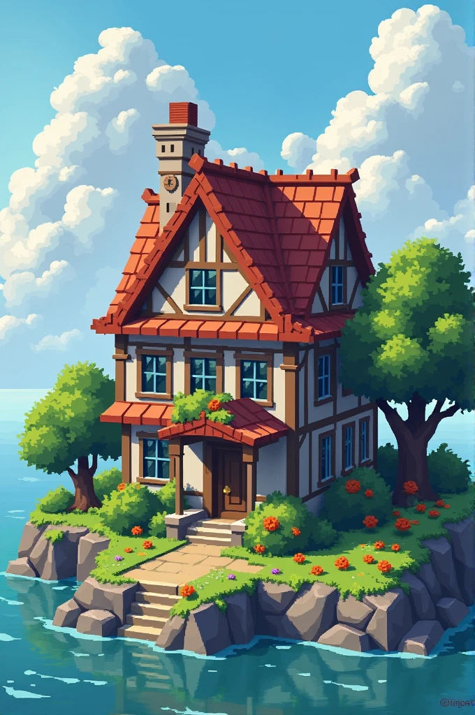 make a pixel house 

