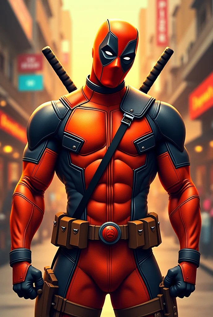 Create orange deadpool from shopee