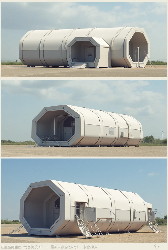 Octagon-shaped temporary shelters