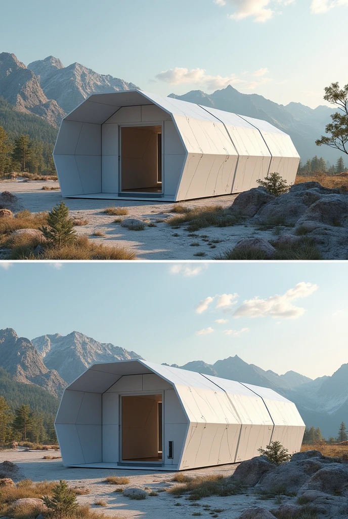 Octagon-shaped temporary shelters
