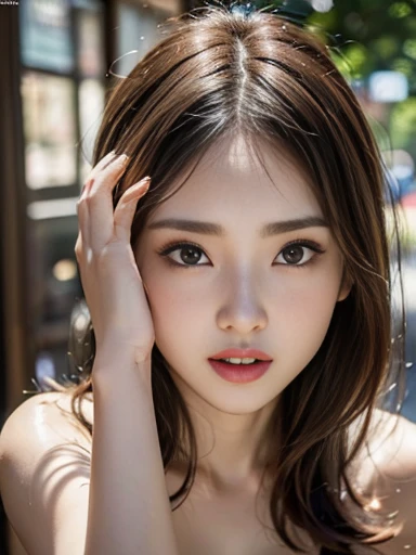 ((16K, masterpiece, RAW Photos, Highest quality,Ultra-high resolution, Realistic, Highly detailed CG integrated in 16K)), 8k, diamond,wallpaper, Written boundary depth,Beautiful Face:1.4,big, Beautiful double eyelids,Cinematic Light,Beautiful Face,(Detailed face),(Slender and cute woman:1.4),(20-year-old),(With the same expression:1.4),Close ~ eyes,(Pose, skin color, and clothing remain the same.:1.4),Accurate anatomy:1.4,((nsdw,naked,))