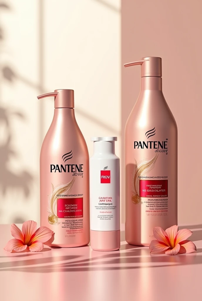 Create a promotional cover with two Pantene shampoos with a pro-v miracles collagen dispenser that nourishes and revitalizes with the offer of buying one and getting another free