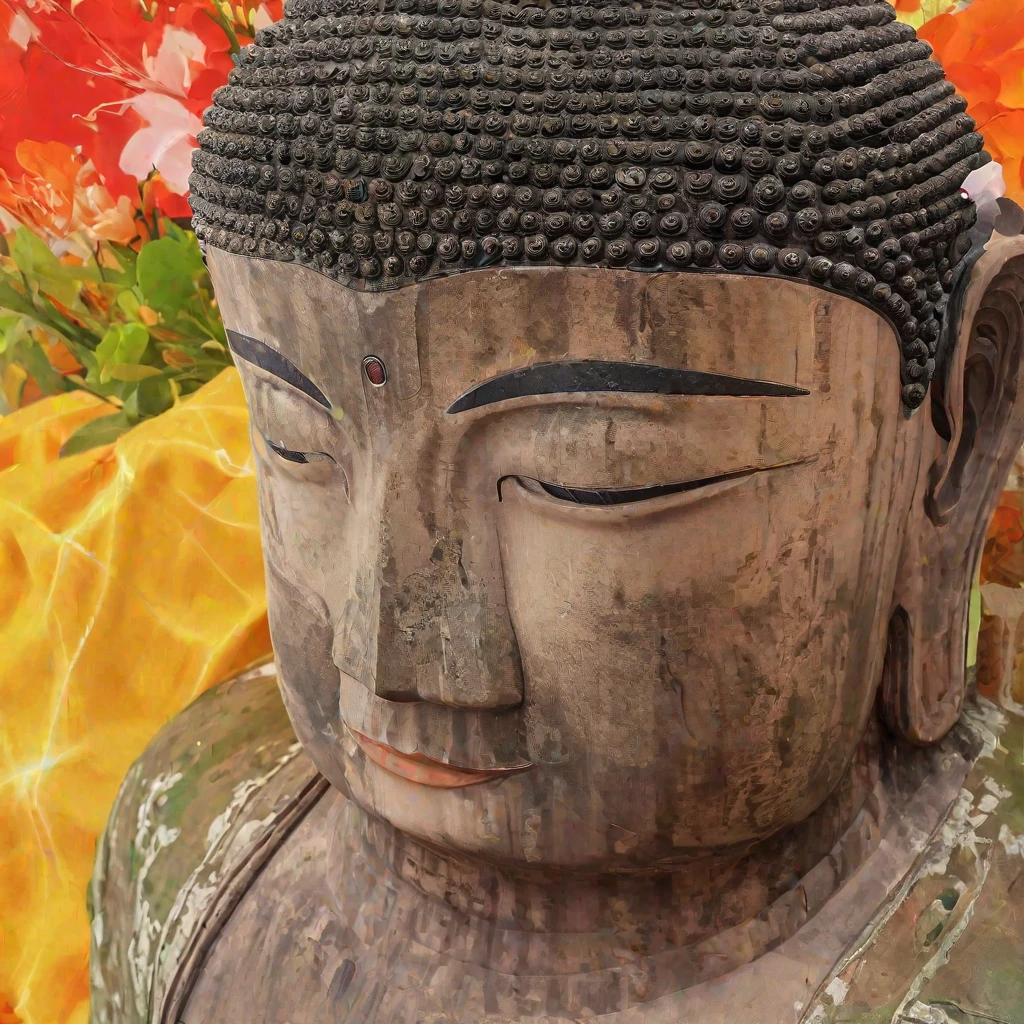 (masterpiece, best quality:1.2), Buddha statue, solo