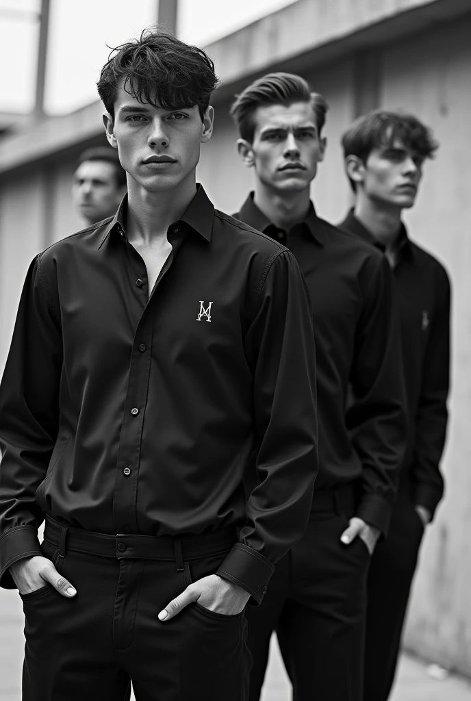 Hello, You can create an advertising image of shirts of my brand called ACUAJET O.G style black and white style.