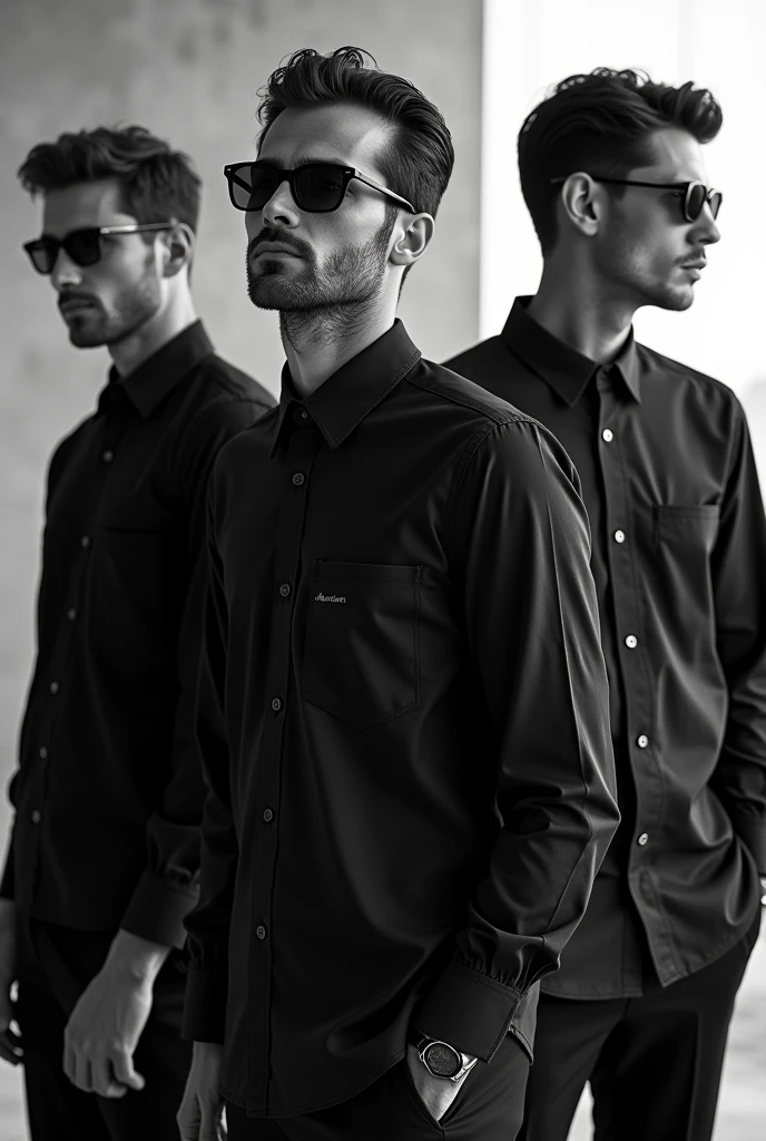 Hello, You can create an advertising image of shirts of my brand called ACUAJET O.G style black and white style.