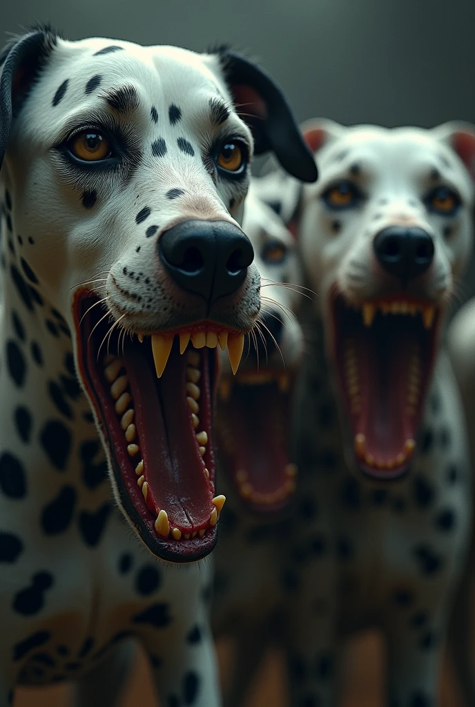 Cruel from the mouth of Dalmatians