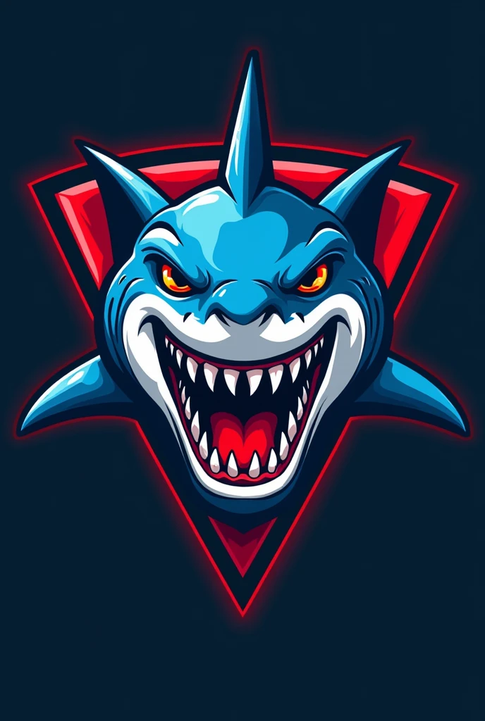 shark logo for football sports team logo