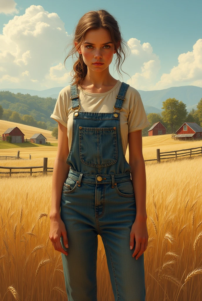 Farm girl,  but tall
