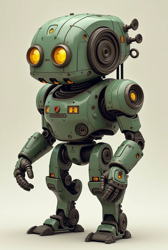 Shape: Fixer is smaller and lighter, with a cylindrical body that can transform as needed to access different parts of the automatons or other devices.
Details: Its yellow crystal eyes scan quickly, diagnosing problems in other automatons. It has several miniature tools that retract into its body when not in use.
Design: Fixer's housing is adorned with small symbols that represent each of the tools it carries. His appearance resembles that of a tiny mechanic, always ready for work.
