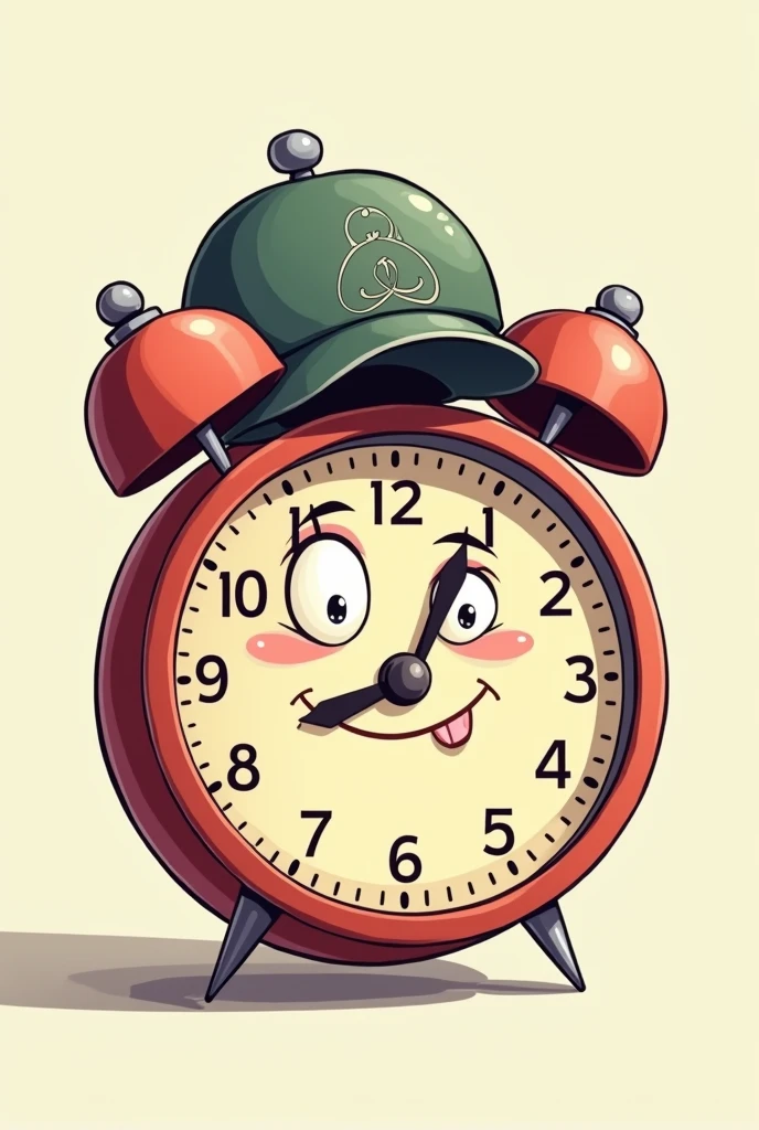 A Teenage Alarm Clock Wearing a Hat