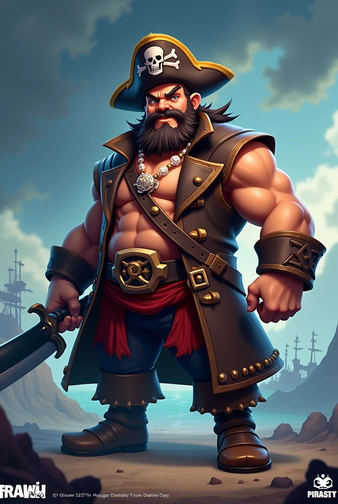 crie uma skin para o "Frank" , do jogo Brawl Stars