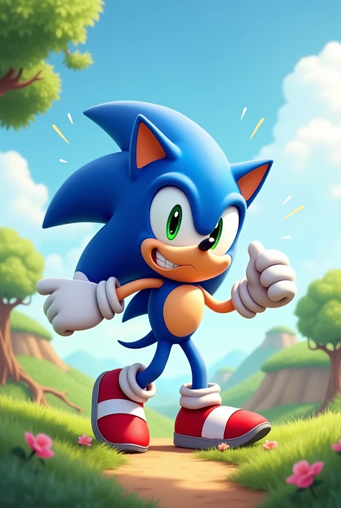 Create cute sonic siper