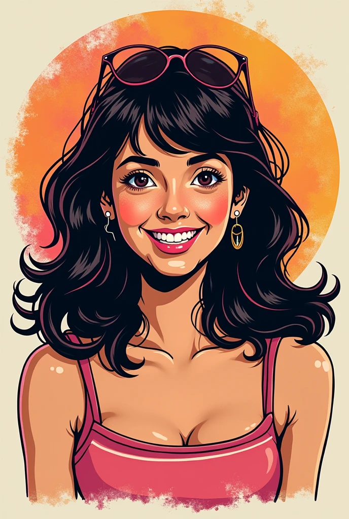 I made a logo with an illustration of Phoebe Cates from First Time at Ridgemont High.