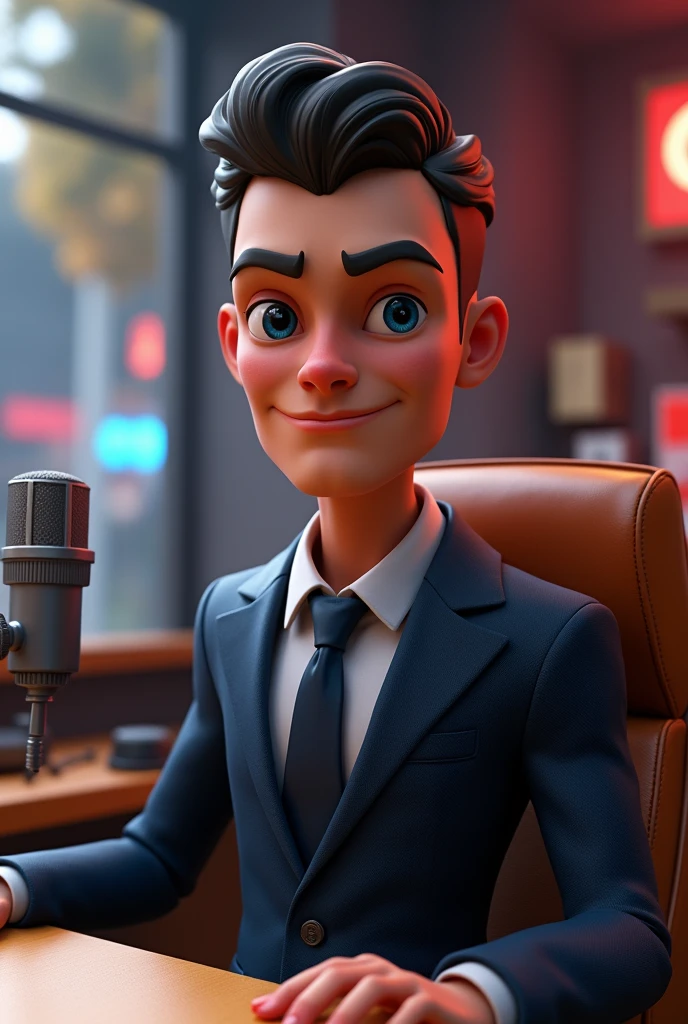 https://www.seaart.ai/explore/detail/cr76k6le878c73bmuh9g?source=share_link?u_code=5KQEPAA6A cartoon character in fortnite style, similar to Orson Welles from the waist up, in a suit, looking badass, neutral face, 3d render style, slightly anamorphic, inside a radio booth , looking into the camera, face clearly visible, dvd screengrab UHD, cartoon, ultra detail, 
intricate details, volumetric lighting, 3d model, fake, photography, digital art, 8k, future, Cinematic, 
Photography, Ultra - Wide Angle, Depth of Field, hyper - detailed, insane details, intricate details, beautifully 
color graded, Unreal Engine 5, Cinematic, Videogame, Fortnite Shot on 25mm lens --ar 9:16